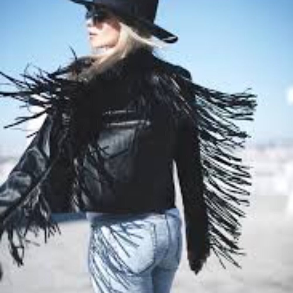 NWT Zara Women Fringe Jacket Size S